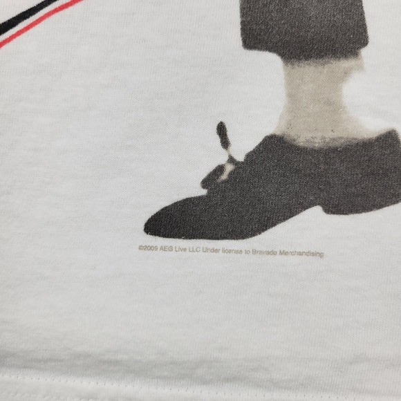 Michael Jackson T-Shirt L 2009 AEG King Of Pop Hanes Heavyweight White - Picture 5 of 10
